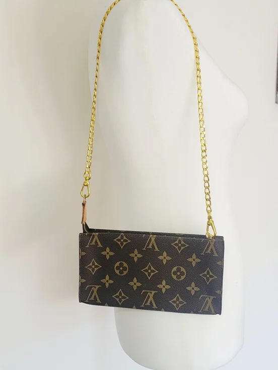 Authentic Louis Vuitton Brown Monogram Pouch,serial number:AR0997 - Picture 11 of 16